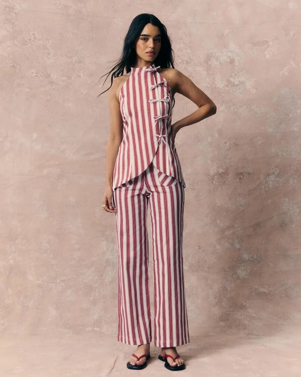 Laganni NWT Punky Chill Pants Striped Wide Leg XS Small